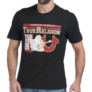 True Religion Black and Red Graphic Tee